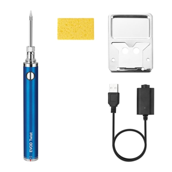 5V 15W battery-powered soldering iron, with USB rechargeable green