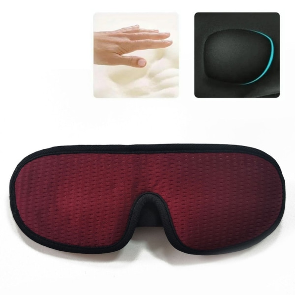 【Lixiang Store】 3D unen silmämaski, pehmeä, pimennys, säädettävällä olkahihnalla, pehmeä unen silmämaski, violetti