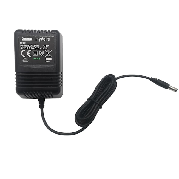 9V myVolts ersättningsströmadapter kompatibel med Digitech Whammy 4 effekpedal