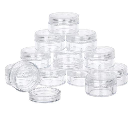 10st förvaringsburkar - 10ml Transparent Transparent
