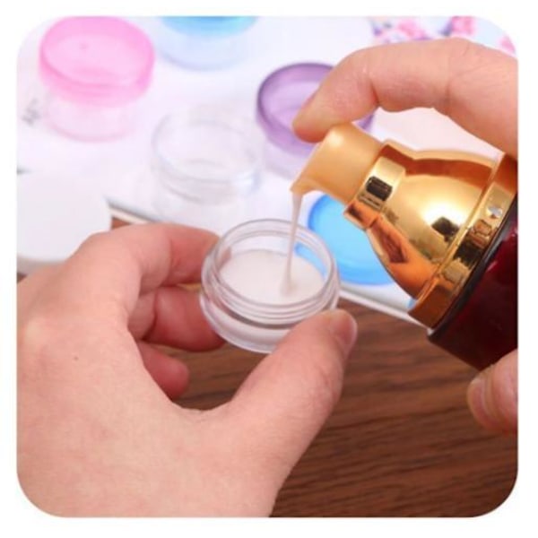 10st förvaringsburkar - 10ml Transparent Transparent