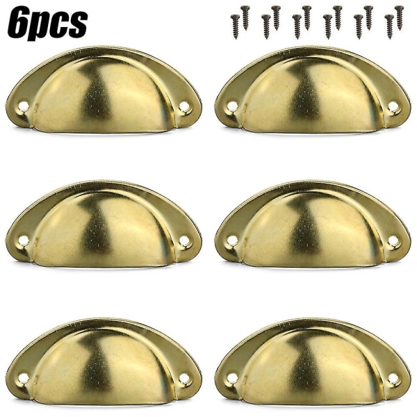 12pcs Cup Handles Shell Pull Cupboard Cabinet Door Drawer Knobs