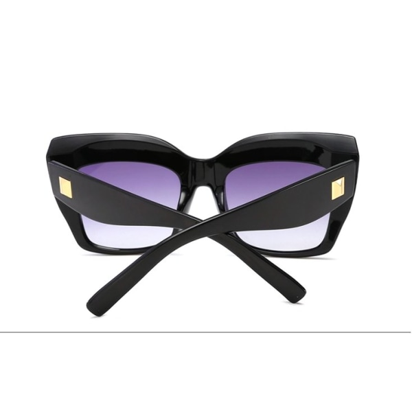Oversized cateye solglasögon UV400 Kylie black one size