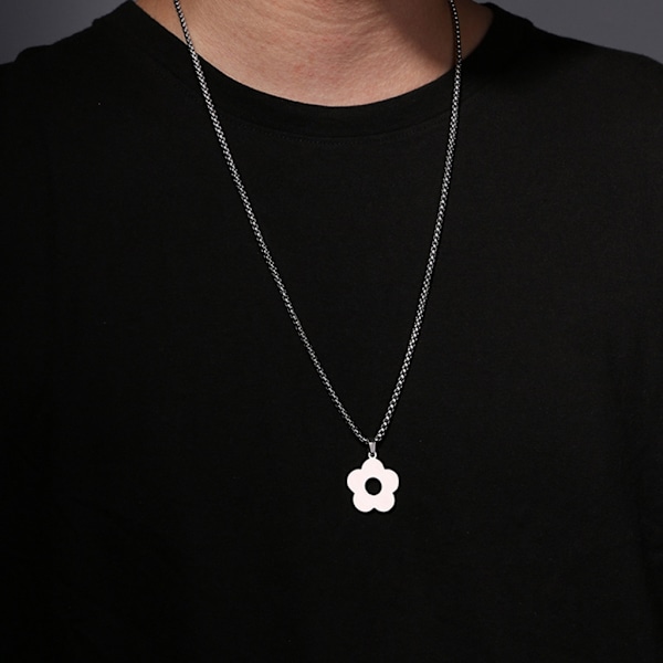 Halskjede Anheng Smykker Blomst Anheng Choker Halskjede Jenter Bursdagsgaver Blomst Halskjede Rustfritt stål Materiale