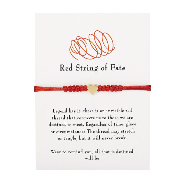 7Knots Bracelet Drawstring Bracelet Red Strap For Couple