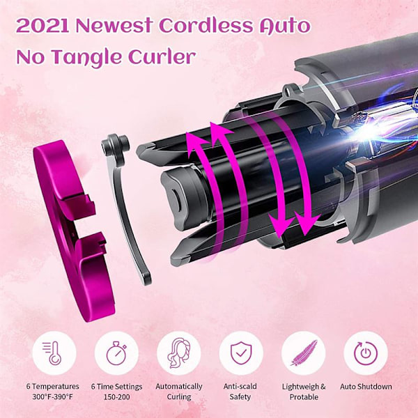 Trådlös Locktång - Sladdlös Automatisk Hair Curler