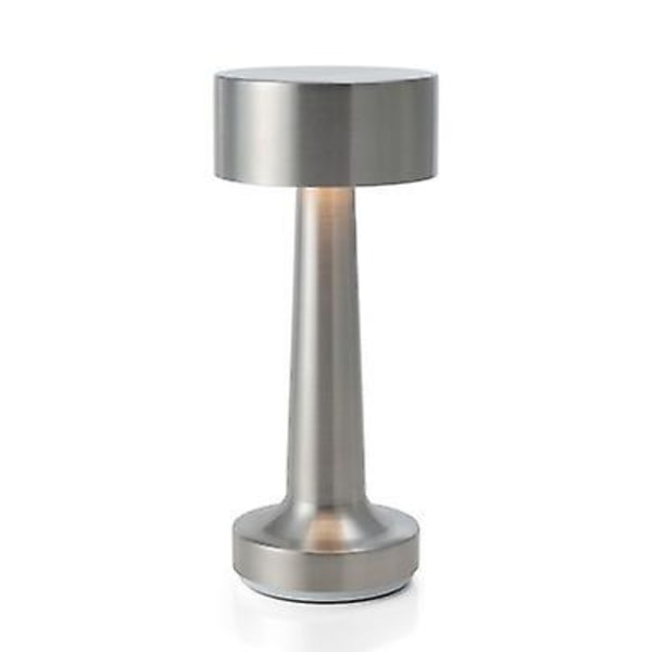 Touch Sensor Bar Bordslampor, USB laddnings nattlampa Silver