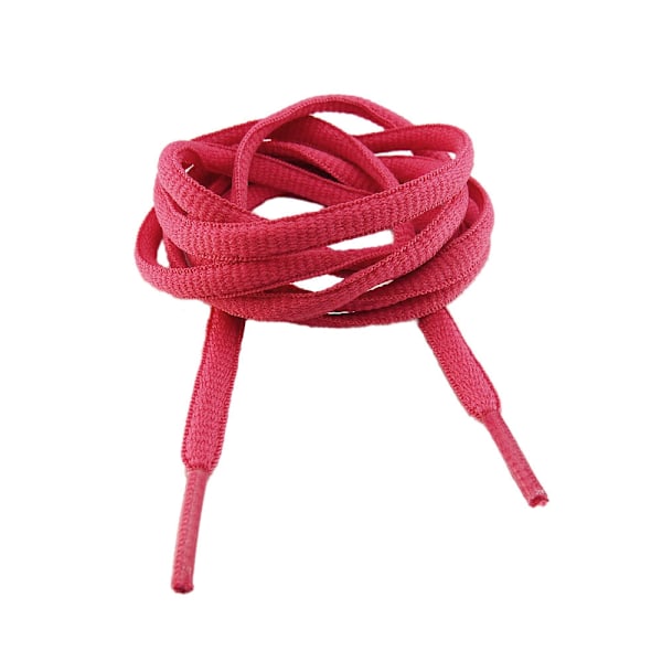 Snørebånd - Rosenrød - Ovale [130 cm] Mørkrosa Dark pink one size
