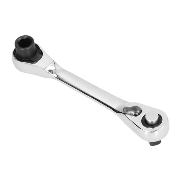 Mini 1/4\" Topnøgle med 72 Tænder - Hurtig Hex Skruetrækkerbitdriver & Dobbeltanvendelse Nøgle