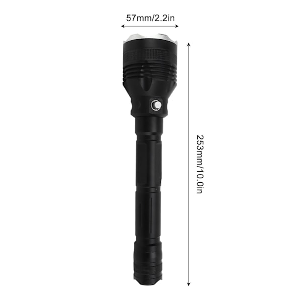 Scuba dyklampa 8000LM LED IPX8 Vattentät dyklampa ficklampa med 3 belysningslägen för undervattensaktiviteter