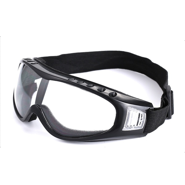 Sorte Skibriller Klart Glas Goggles MC MX Knallertbriller sort black