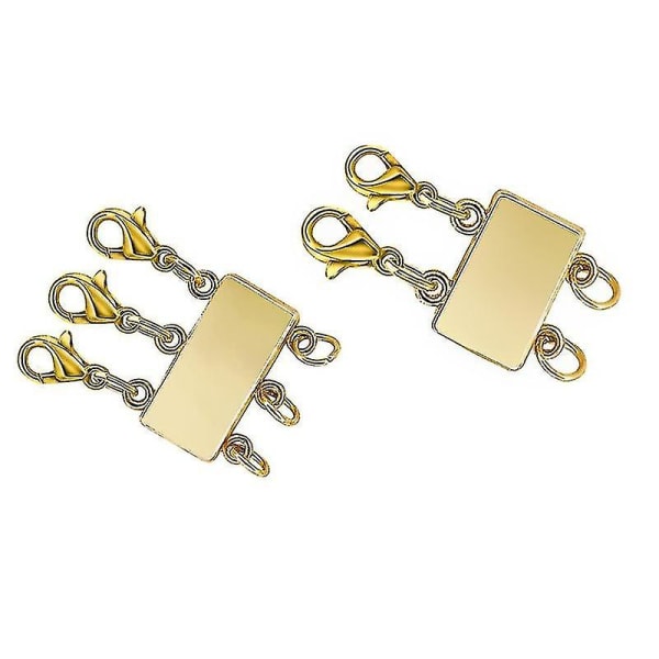 Layering Magnetic Halsband Detangler Layered Spacer Clasp Women Gold B