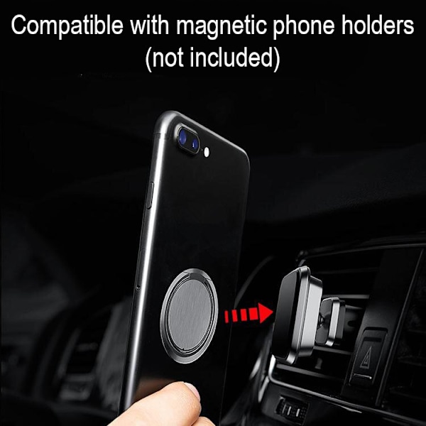 2-Pak - Tynd Mobilring / Mobilholder Ringholder Mobil - 1.8mm Gold Guld