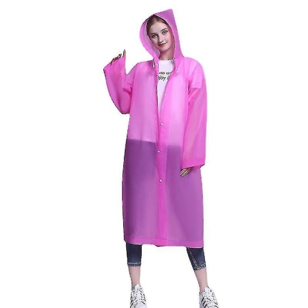 One-piece Raincoat For Adults Portable Waterproof Rainsuit Pink