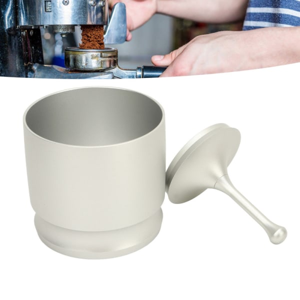 【Tricor-myymälä】 Mittarengas hajoamaton kahvijauhepoiminta kahvinvalmistustarvikkeille 58mm hopea Silver 58mm