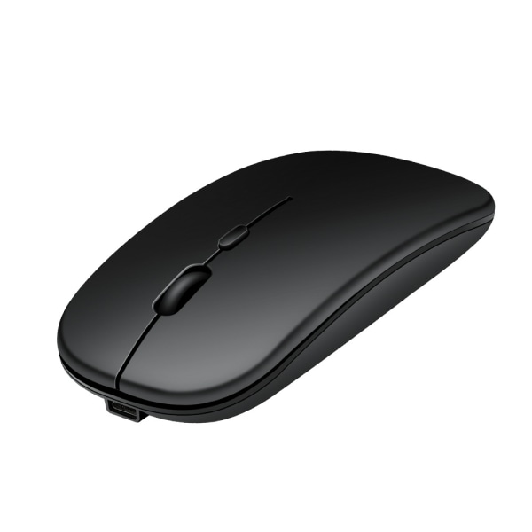 Rechargeable Wireless Mouse Slim Silent Click Noiseless Optical black