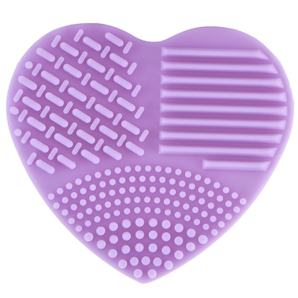 Färgglad hjärta Form rengöring Makeup borste rengöringsverktyg
