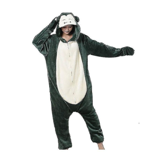 Dam Pyjamas Flanell Dragkedjor Tecknad Kigurumi Onesie För Vuxna Män Djur i ett stycke Pijamas Flickor Kostym Xxl 180-200cm Men kigurumi L