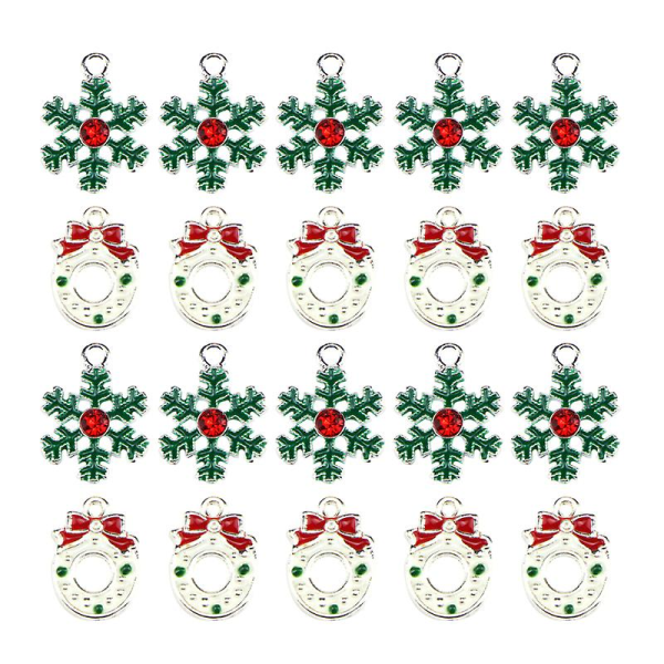 20-Pack Christmas Diy Craft Accessories for Jewelry Making