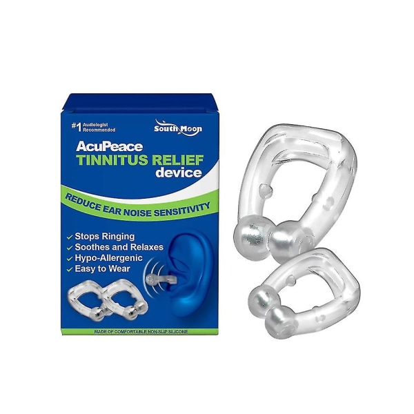 【Mingbao butik】 2-pack Tinnitus magnetisk öronklämma Anti-tinnitus hörselkåpor Öronvårdssats 2-pack