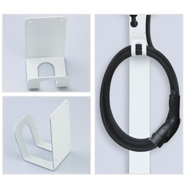 Holder til elbilladekabel, Hvid 280