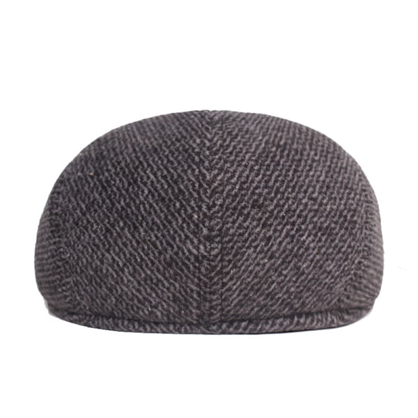 Baskermössa Medelålders och äldre Basker Förtjockade öronlappar Peaked Cap Retro Advance Hattar Herrmössa Dark gray Dark gray XL