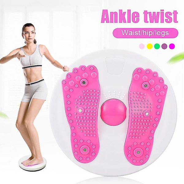 Rotatable Fitness Disc In Place Sport Slimming Device pink