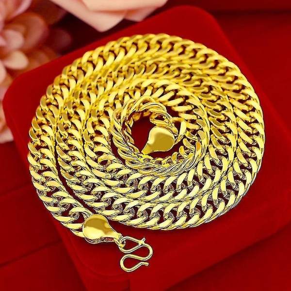 10mm Mens Miami Cuban Gold Plated Necklace