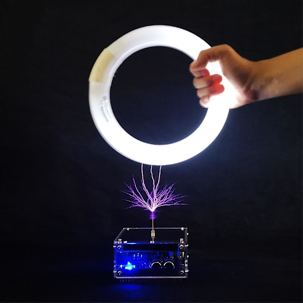 Solid State Music Tesla Coil Konstgjord Blixt Skrivbordsleksak Elektrisk Ström Trådlös Överföring Modell