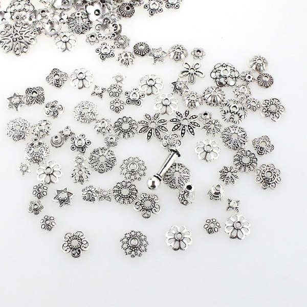100 g metall sølv bronse perler for smykker DIY armbånd halskjede