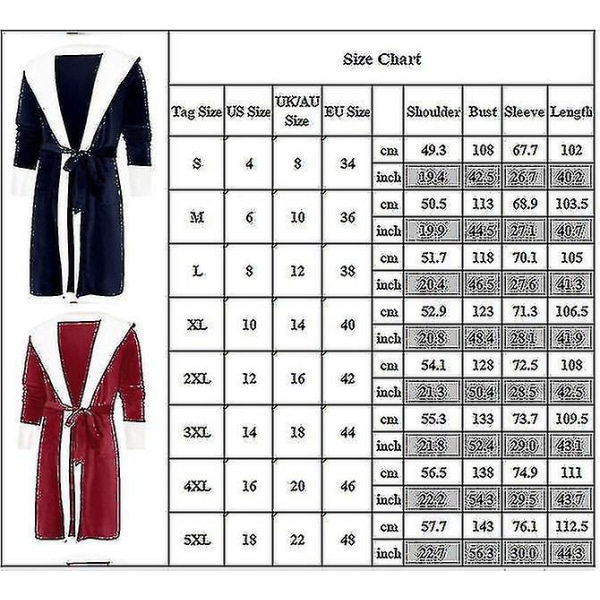 Women Sherpa Fleece Bathrobe Soft Dressing Gown Hooded Fluffy Towling Bath Robe CMK Red M