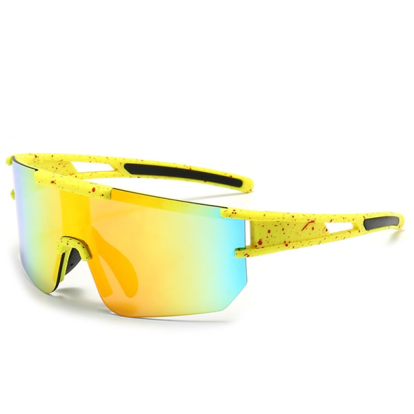 Polarisert sykkelglasögon-gul orange, landsvägssykkelglasögon, Spor