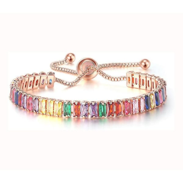 Colorful Crystal Bracelet Female Gift Braceletrose Gold