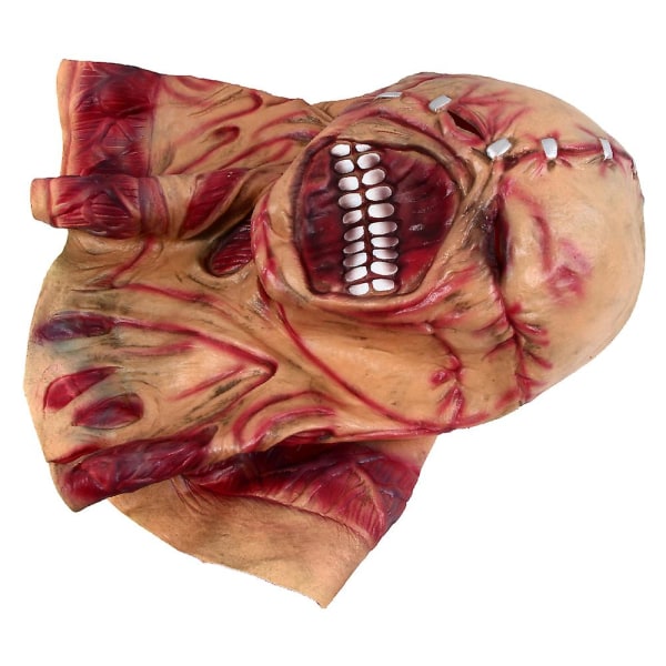 Halloween Zombie Mask Skrämmande Tyrant Skräck Evil Mask Cosplay Nemesis Kostym Rekvisita Skräckfilm Latex Clown Mask Devil Face Cover K