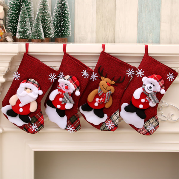 Julstrumpor hängande dekorasjoner Ornament for Xmas Deer