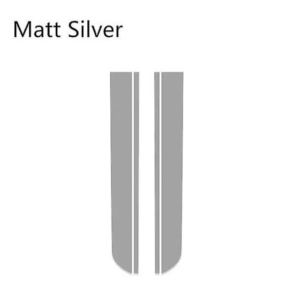 Bilinnredning Bilpanser Klistremerker for MINI Cooper One S JCW Countryman Clubman R55 R60 R61 F54 F55 F56 Auto Panser Stripe -WELLNG Matte Silver