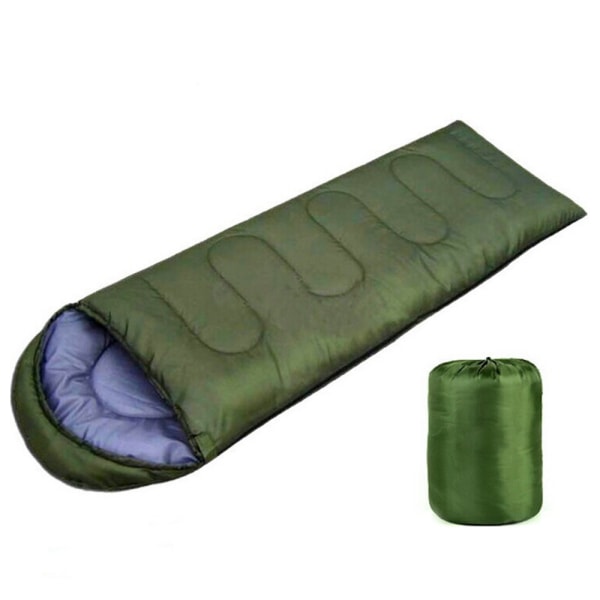 Sovsäck, bärbar, vattentät sovsäck - inomhus & Military green
