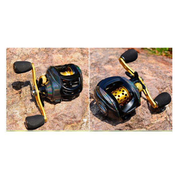 10KG Max Drag Baitcasting Reel 3+1 Kulelager 7.2:1 Høy