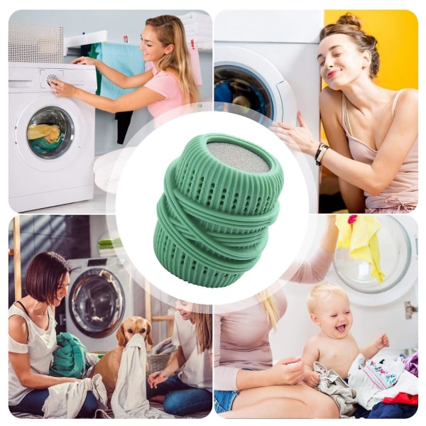 Klesvaskball Premium vaskeballsett, miljøvennlig vaskeball Blue