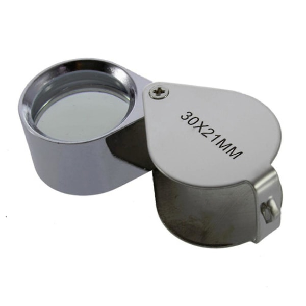 30x Glass Magnifying Magnifier Jeweler Eye Loupe Loop 30*21mm