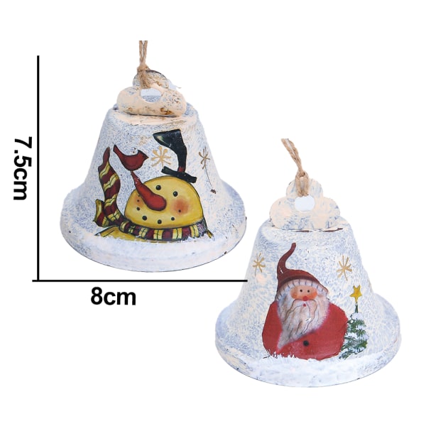 2 delar Christmas Bells Bell Pendant Christmas Bell Christmas style 3