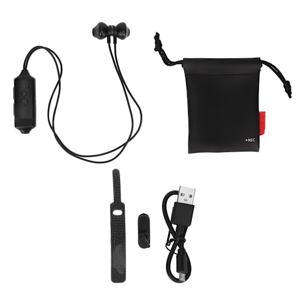 Bluetooth-headset for samtaleopptak med stilig HD-lyd og automatisk opptak av mobiltelefonsamtaler