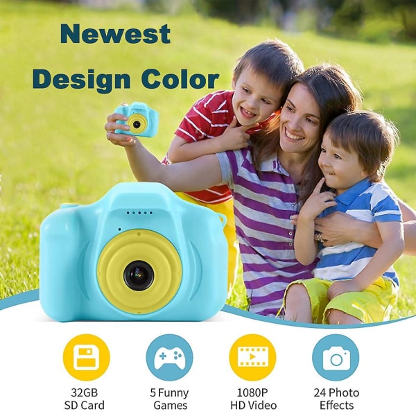 Barn Digitalkameror Videokamera Toddler blue