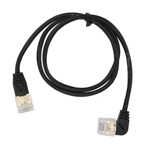 CAT8 Ethernet -kaapeli 0,6 m nopea CAT8 kullattu OD 3,8 mm uros-uros RJ45 kuituoptinen verkkokaapeli