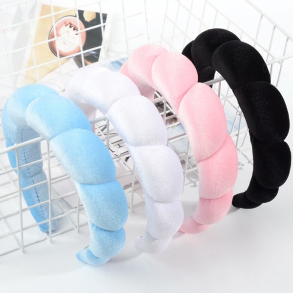 Spa Pannband Tvätt Ansikte Twist Handduk Pannband Yoga Svettband Pink one size