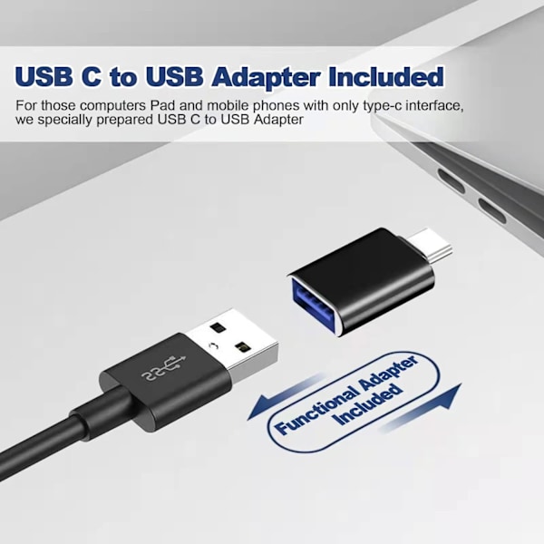 Datamaskinhøyttalere, USB Bærbar Datamaskinhøyttaler, Mini Lydplanke med 3D Surround Stereo for Laptop, PC, Bærbar datamaskin, Skrivebord - Plug and Play (Hvit) White