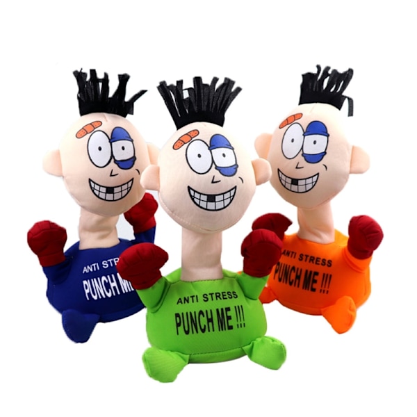 Hållbar Stressavvisande Punch Me Screaming Docka Grön