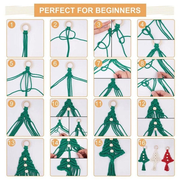 Christmas Tree DIY Kit Xmas Tree Pendant Materialpaket