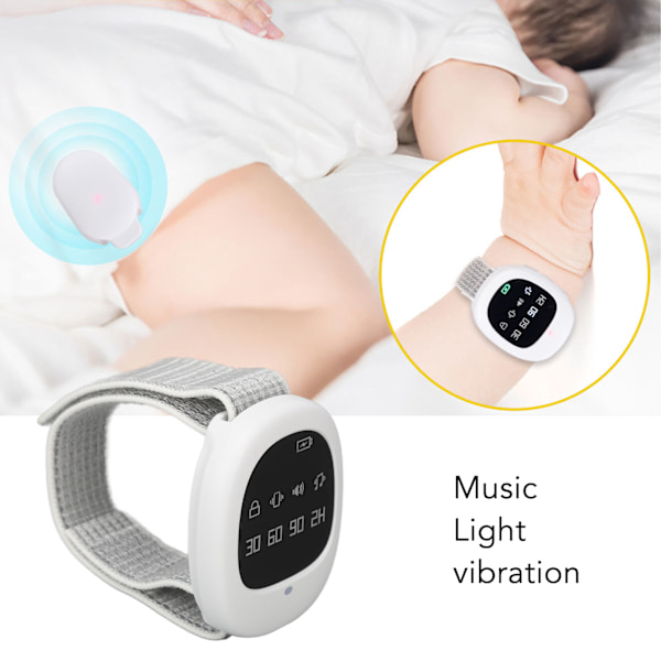Sängvätningslarm Vibrationstimer Inställning Musikalisk Trådlös Potträning Larmet för Äldre Vuxna Barn