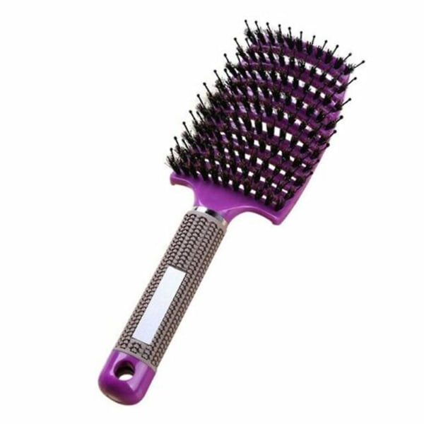 Detangling Nylon Bristle Hairbrush Massage Comb Brush